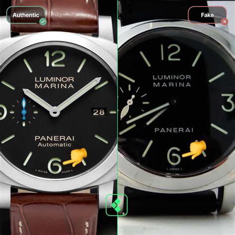 luminor panerai gmt fake vs real|authenticity of panerai watch.